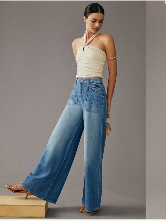 Anthropologie Denim - Anthropologie Pilcro The Jane High-Rise wide-Leg Jeans 30 Tall